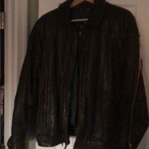 London Fog Leather Bomber